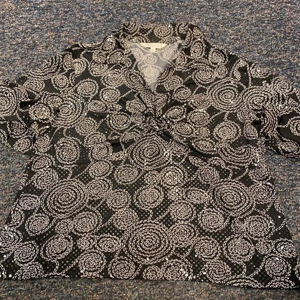 John Paul Richard Bedazzled Top sz. XL